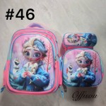 bolso tripack 3pcs bolso+cartuchera+lonchera 16pulga(con luces 14.50$ ))
