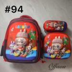 bolso tripack 3pcs bolso+cartuchera+lonchera 16pulga(con luces 14.50$ ))