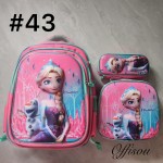 bolso tripack 3pcs bolso+cartuchera+lonchera 16pulga(con luces 14.50$ ))