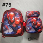 bolso tripack 3pcs bolso+cartuchera+lonchera 16pulga(con luces 14.50$ ))