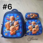 bolso tripack 3pcs bolso+cartuchera+lonchera 16pulga(con luces 14.50$ ))